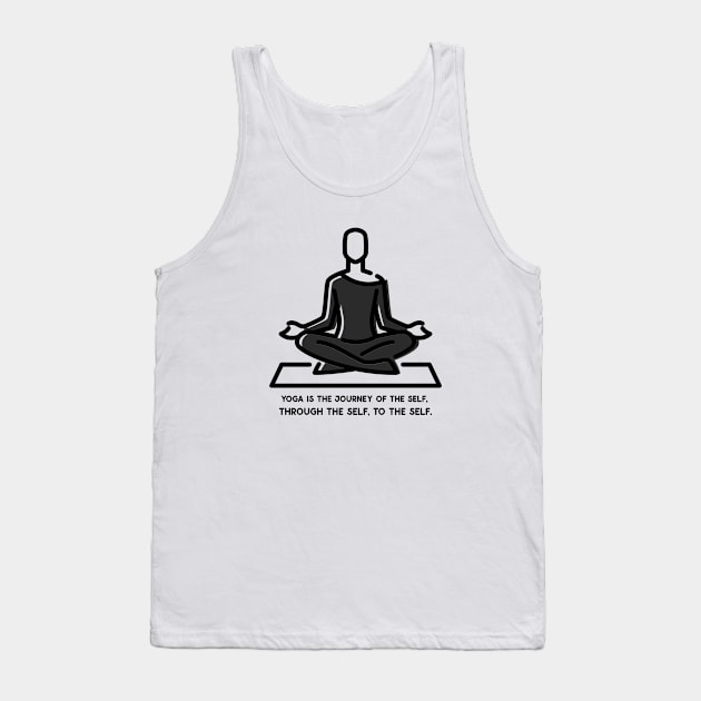 Yoga is a mirror to look at ourselves from within. Tank Top by Your_wardrobe